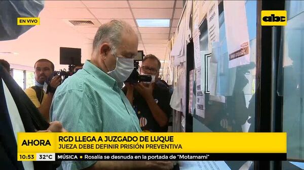 Ramón González Daher llega a juzgado de Luque para imposición a prisión domiciliaria - A La Gran 7-30 - ABC Color
