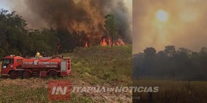 INCENDIO FORESTAL CONSUMIÓ UNAS 100 HECTÁREAS ENTRE FRAM Y ENCARNACIÓN - Itapúa Noticias