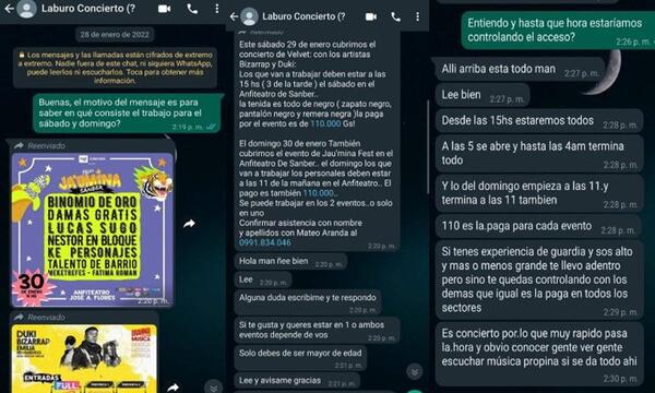"Búsqueda rápida e improvisada" de guardias para festival: ofrecían G. 110.000 y no había requisitos – Prensa 5