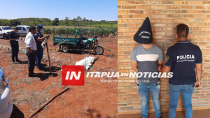 VECINO DEL LABRIEGO DEGOLLADO EN GRAL. ARTIGAS FUE APREHENDIDO - Itapúa Noticias