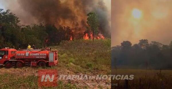 Incendio consume 100 hectáreas de área boscosa en Itapúa - ADN Digital