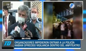 Organizadores del Ja'umina Fest impidieron entrada a la Policía Nacional | Telefuturo