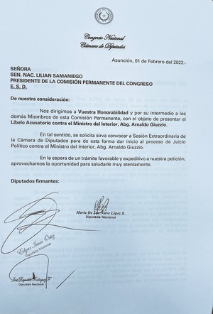 Tres diputados piden sesión de la Cámara Baja para enjuiciar a Giuzzio - El Trueno
