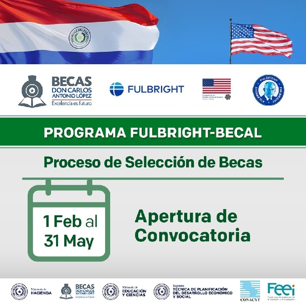 Habilitada la convocatoria para diversas becas de Becal y Fulbright