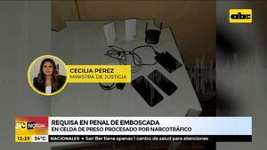 Ministerio de Justicia requisa celdas del penal de Emboscada - ABC Noticias - ABC Color