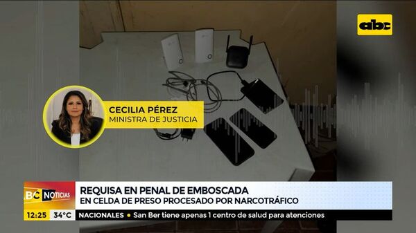 Ministerio de Justicia requisa celdas del penal de Emboscada - ABC Noticias - ABC Color