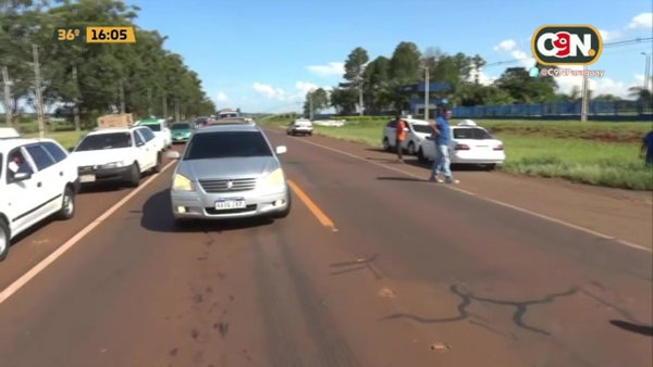 Taxistas de Alto Paraná protestan contra suba de combustibles - C9N