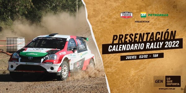 La temporada 2022 del Rally tendrá sus sedes confirmadas este jueves