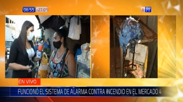 Controlan principio de incendio en casilla del Mercado 4