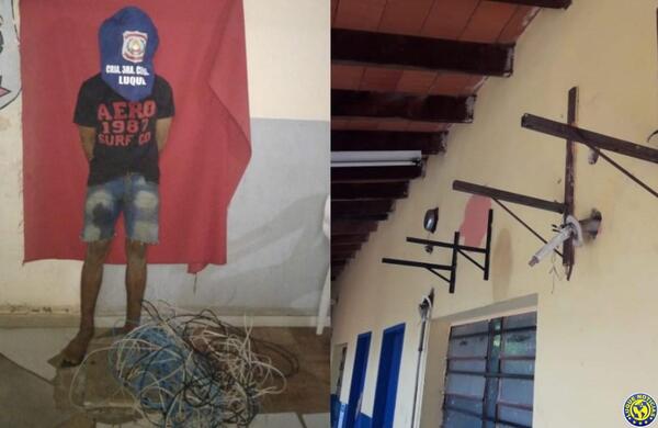 Ex alumno detenido por hurto a escuela y perjuicio fue de G. 15 millones •