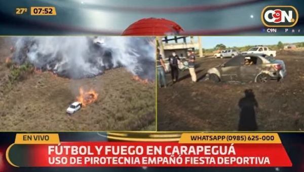 Fiscalía investiga incendio en estadio que dejó inservibles dos vehículos