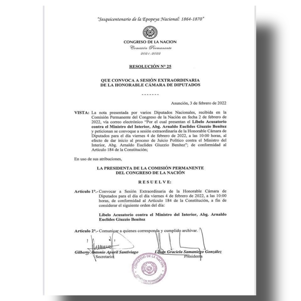 Confirmado: Giuzzio al banquillo de acusados en Diputados
