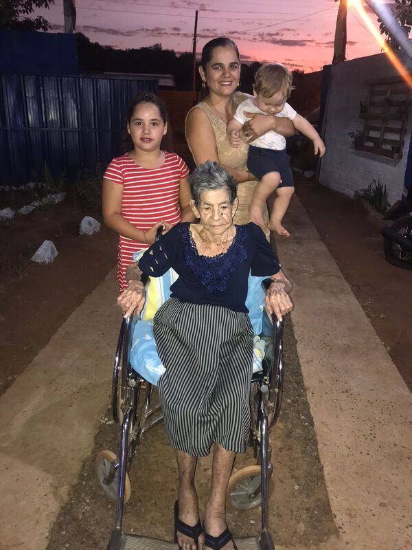 Una verdadera campeona de 108 años de vida llegó hasta el Hogar Taita Guasu de Encarnación