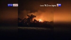 Plantación de soja es consumida por las llamas | Noticias Paraguay