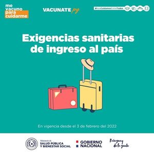 Amplían situaciones especiales para ingreso al país sin carnet de vacunación