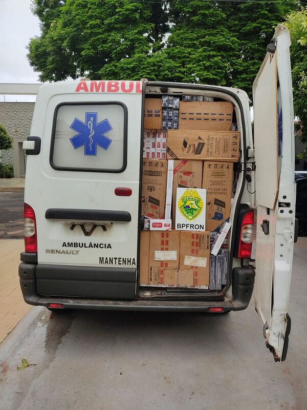 Usaron una ambulancia para contrabando de cigarrillos de Tabesa - ABC en el Este - ABC Color