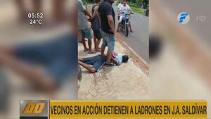 Comisión vecinal atrapó y entregó a la Policía a asaltantes