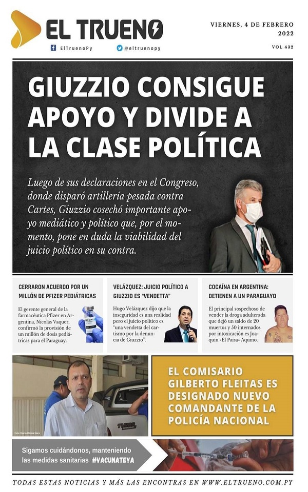 Portadas de este viernes 4 de febrero de 2022