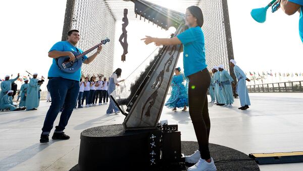 El arpa de agua suena este sábado en la Expo Dubái