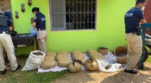 San Lorenzo: incautan casi 100 kilos de marihuana y detienen a dos personas