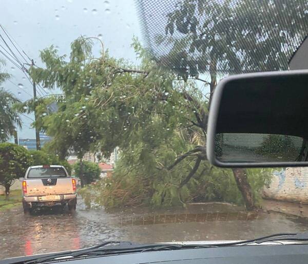 Crónica / [Galería] Así quedó Asunción después de minutos de lluvia intensa