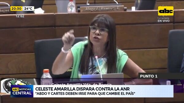Celeste Amarilla dispara contra la ANR - ABC Noticias - ABC Color