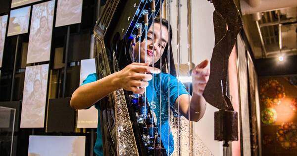 La Nación / El “arpa de agua” es la gran atracción de Paraguay en la Expo Dubái