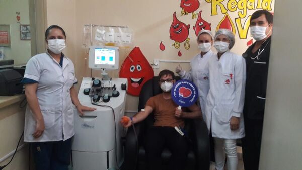 Esperanza para los demás, el HRE celebró a su segundo donante de plaquetas por aféresis