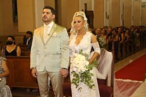 Nenecho y Lizarella se unieron en matrimonio