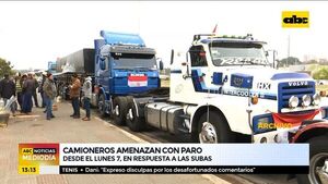 Camioneros fleteros levantaron el paro anunciado para el lunes - Nacionales - ABC Color