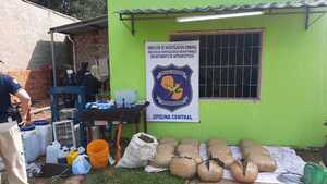 Desmantelan laboratorio de drogas en San Lorenzo •