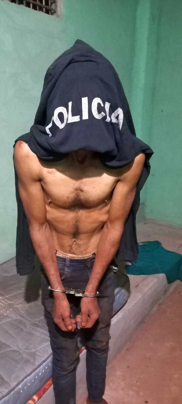 Sorprenden a hombre intentando hurtar en plantación de mandioca