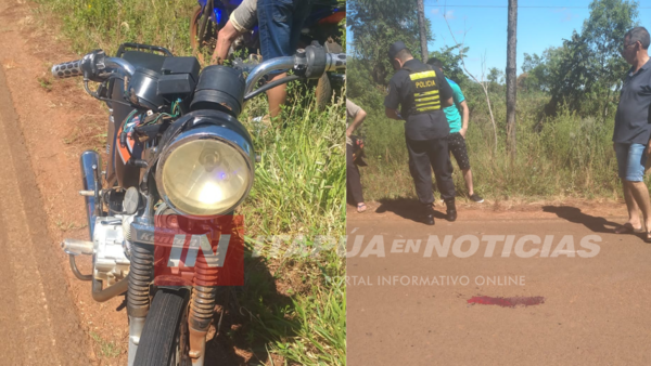 ACCIDENTE EN COMPAÑÍA SAN LORENZO DE SAN COSME - Itapúa Noticias
