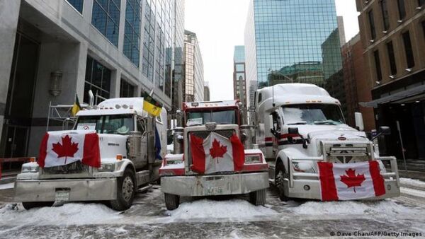 Declaran estado de emergencia en Ottawa para frenar protestas antivacunas