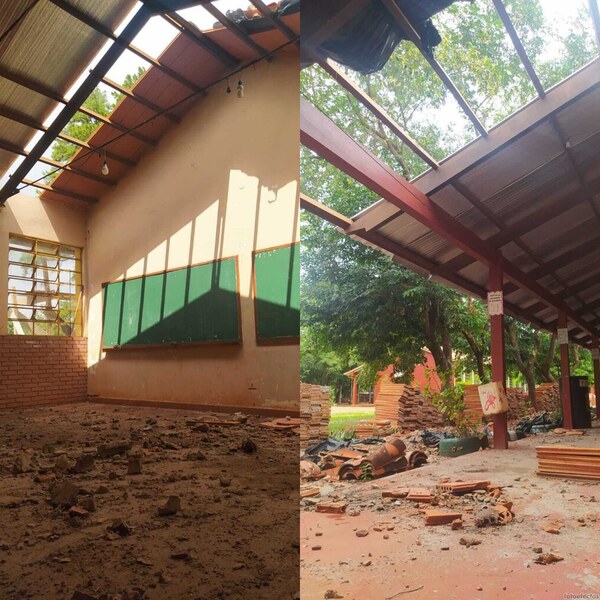 Ming Guazú: suspenden refacción de escuela tras usar chapas que no figuran en licitación - La Clave