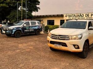 PM recupera en minutos Hilux robada en Ponta Porã