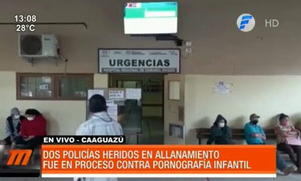 Policías heridos durante procedimiento en Caaguazú | Telefuturo