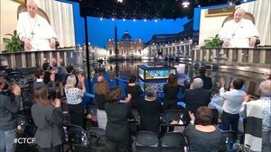 Aparición estelar del papa Franciso en horario de máxima audiencia en la televisión pública italiana