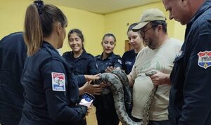 Más de 30 bomberos voluntarios fueron capacitados en identificación de serpientes