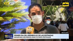 Primer día de reembolso de entradas del Reciclarte - ABC Noticias - ABC Color