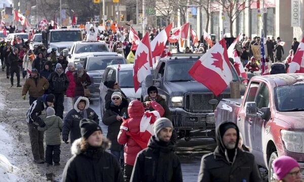 Segunda semana de protestas por restricciones contra el covid-19 en Canadá: La policía investiga supuestos casos de odio