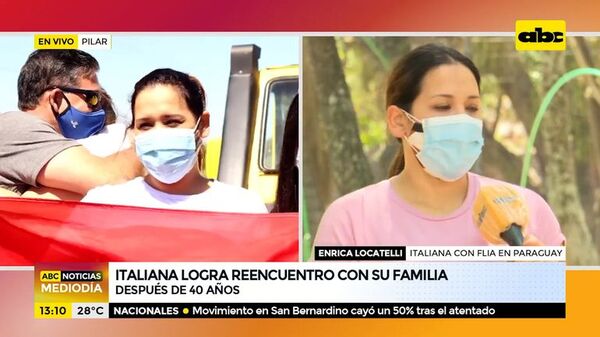 Italiana logra reencuentro con su familia después de 40 años - ABC Noticias - ABC Color