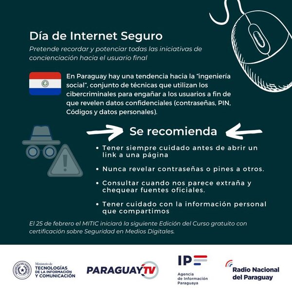 En el Día de Internet Seguro recuerdan a los usuarios a tener cuidado al momento de compartir información - .::Agencia IP::.