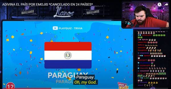 La Nación / Youtuber Ibai Llanos no reconoció a Paraguay en una trivia