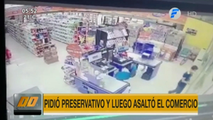 Se hizo pasar por cliente, pidió un preservativo y asaltó