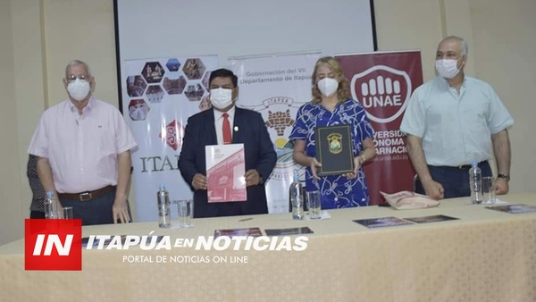 GOBERNACIÓN SUSCRIBIÓ CONVENIO CON LA UNAE PARA IMPULSAR LA EDUCACIÓN TERCIARIA. - Itapúa Noticias