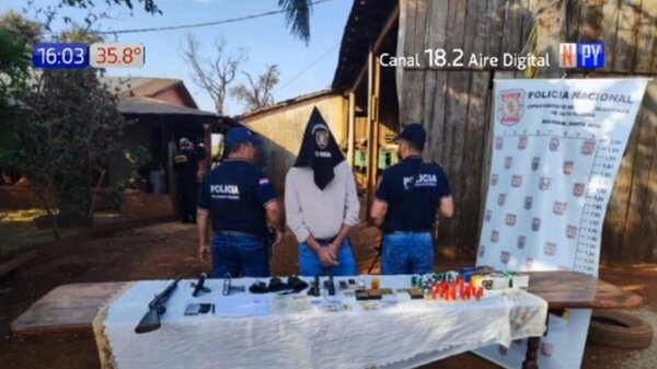 Cae brasileño con un peligroso arsenal en Alto Paraná | Noticias Paraguay