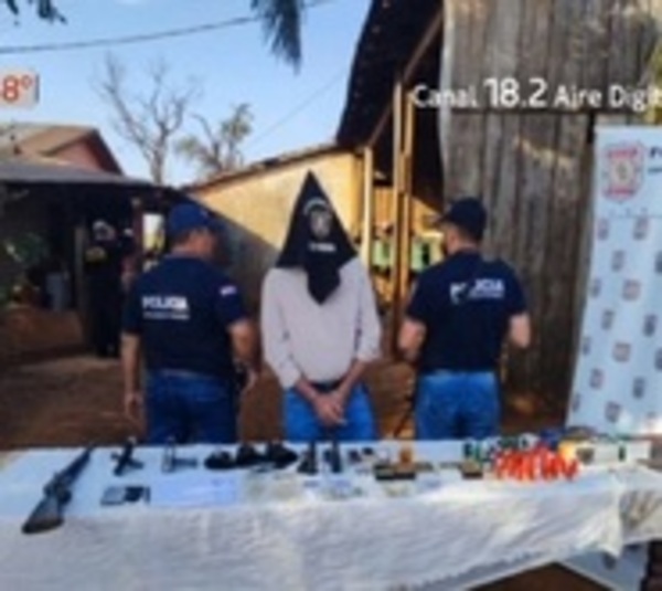 Detienen a brasileño con un peligroso arsenal en Alto Paraná - Paraguay.com