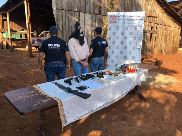 Cae brasileño buscado en su país; tenía armas y municiones - ABC en el Este - ABC Color