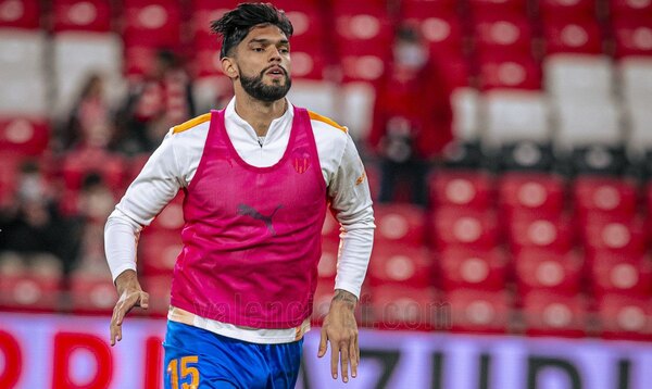 Con Alderete de titular, Valencia empata en la primera semifinal de la Copa del Rey